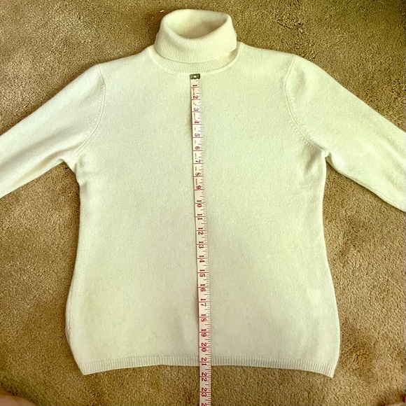 Cashmere Charter Club Luxury Turtleneck Sweater Sz Medium - Picture 5 of 6